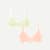 Women's No Show Plunge Bralette 2-Pack - Light Meringue x Pink Sandstone L