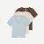 Women's Pima Cotton V-Neck T-Shirt 3-Pack - Moss Heather Sky Mix L