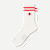 Modern Rib Half Calf Socks - tomato L [9173]