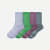 Youth Merino Wool Blend Calf Sock 4-Pack - Jungle Blue Mix L [8455]