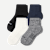 Modern Rib Quarter Sock 4-Pack - White Black Mix L