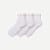 Women's Rosette True Rib Quarter Sock 3-Pack - White