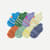 Junior Ankle Sock 8-Pack - jade blue floral mix L