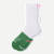 Running Half Calf Socks - white vintage moss L [9152]