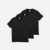 Men's Pima Cotton V-Neck T-Shirt Black 3-Pack L