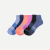 Women's Performance Compression Ankle Sock 3-Pack - Peach Blue Mix L [8443]