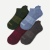 Men's Solids Ankle Sock 4-pack  - blue steel mix L [9852]