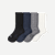 Modern Rib Calf Sock 4-Pack - White Black Mix L