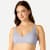 Women's No Show Plunge Bralette - Nimbus Grey WO1 [8252]