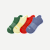 Youth Solids Ankle Socks - blue moss mix L [9876]