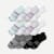 Women's All-Purpose Performance Ankle Sock 12-Pack - White Foam Green Mix
