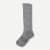 Marl Knee High Socks - Charcoal / White L [3933]