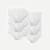 Men's Cotton Modal Blend Flyless Brief 6-Pack - Solid White L [8817]