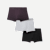 Men's Cotton Modal Blend Trunk 3-Pack - Dark Plum Mix L [8472]