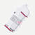 Golf Ankle Socks - White Vivid Red L [8825]