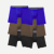 Men's Active Flyless Boxer Brief 6-Pack - Cobalt Moss Mix L