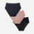 Women's No Show Hipster 3-Pack - Navy Neutral pack L