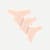 Women's No Show Thong 3-Pack - Pink Sandstone L