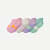 Toddler Marl Gripper Ankle Sock 4-Pack - Wildflower Mix L [9087]