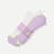 Running Ankle Socks - White / Pastel Lavender L [8819]