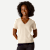 Pima Cotton V-Neck T-Shirt - Sandy Heather WO1 [8738]
