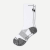 Men's Running Calf Socks - white-with-bee - 55