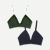 Women's Seamless Triangle Bralette 2-Pack - Dark Elm Midnight Navy Mix L