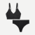 Women's Seamless Scoop Bralette + Thong - Black L