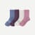 Women's Solids Half Calf Sock 4-pack - blue plum mix L [9854]