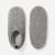 Marl Gripper Slipper Medium Grey Heather L Front + Back