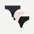 Women's Seamless Thong 3-Pack - Blush Navy Black Mix L