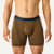 Cotton Modal Blend Boxer Brief - Canteen / Midnight Navy Micro Stripe MO1 [8470]