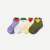 Toddler Fruits & Veggies Calf Sock 4-Pack - picnic mix L [9889]