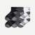 Women's Running Quarter Sock 6-Pack - white-charcoal-black-bee - 27