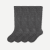 Men's Dress Knee High Sock 4-Pack - Solid Charcoal