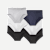Men's Cotton Modal Blend Flyless Brief 6-Pack - White Grey Multi