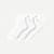Women's Lightweight Bow Quarter Sock 3-Pack - White L