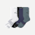 Men's Running Half Calf Sock 3-Pack - black surf mix
