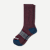 Men's Microstripe Calf Socks - wine - 6