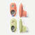 Toddler Gripper Slipper 2-Pack - Guava + Soft Lime