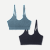 Women's Seamless Scoop Bralette 2-Pack - Navy X Surf L
