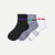 Men's All-Purpose Performance Quarter Sock 3-Pack - black grey mix