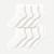 Women's Lightweight Quarter Sock 8-Pack - Soft White L