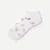Floral Lightweight Ankle Socks - White L [8836]
