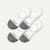 Women's Cushioned No Show Sock 4-Pack - white - 6