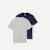 Men's Pima Cotton Crew Neck T-Shirt 3-Pack - Navy Bright White Mix L [8525]