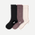 Men's Merino Rib Cashmere Blend Calf Sock 3-Pack - Neutral Mix