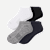 Modern Rib Ankle Sock 4-Pack - white black mix