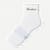 Women’s Ruffle Athletic Quarter Socks - white moss L [9161]