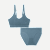 Women's Seamless Scoop Bralette + Brief - Grey Surf L